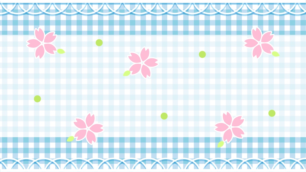 【フリー素材】春のギンガムチェックな背景