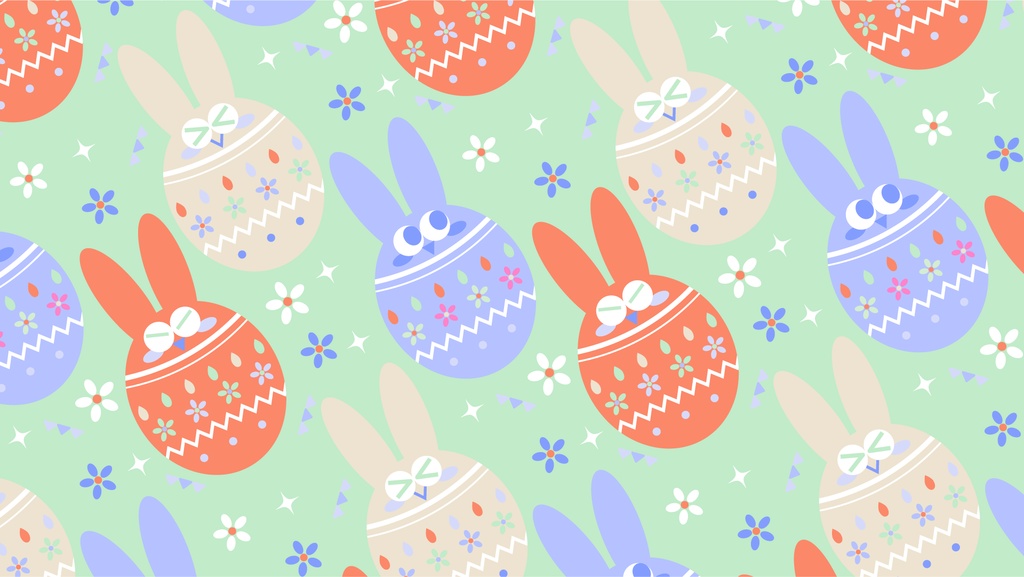 【フリー素材】イースターな背景