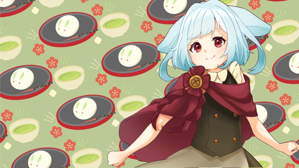 うさぎ和菓子の背景