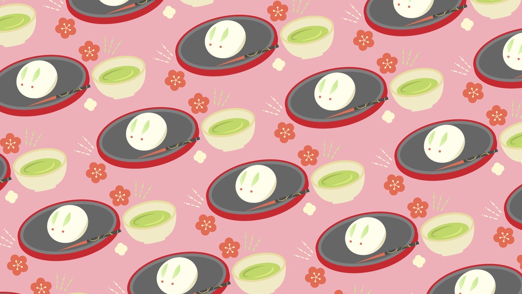 うさぎ和菓子の背景