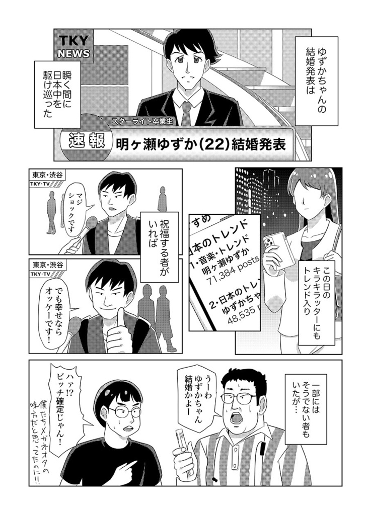 今日、僕の推しが結婚した。