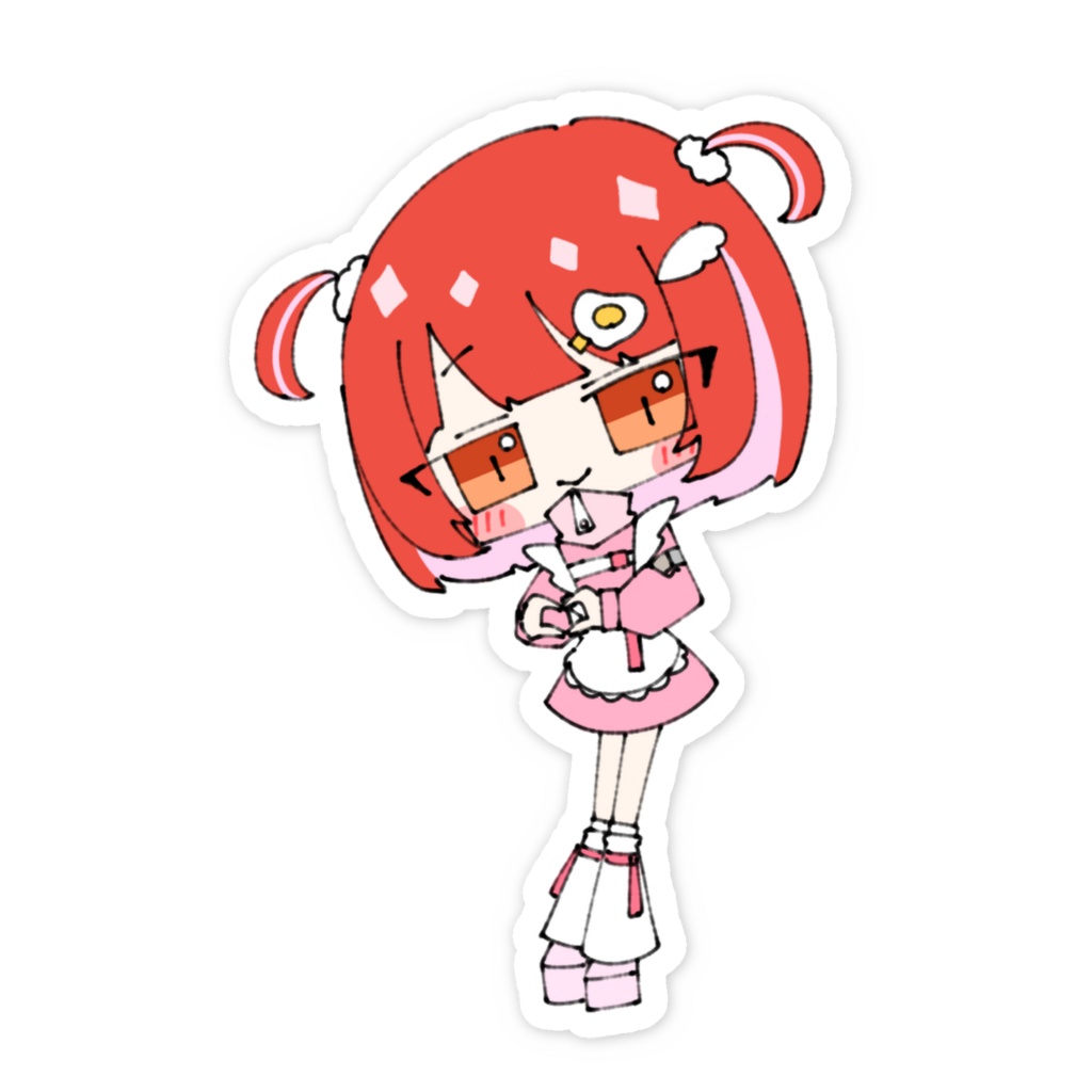 メイドだよ!ステッカー(SD)