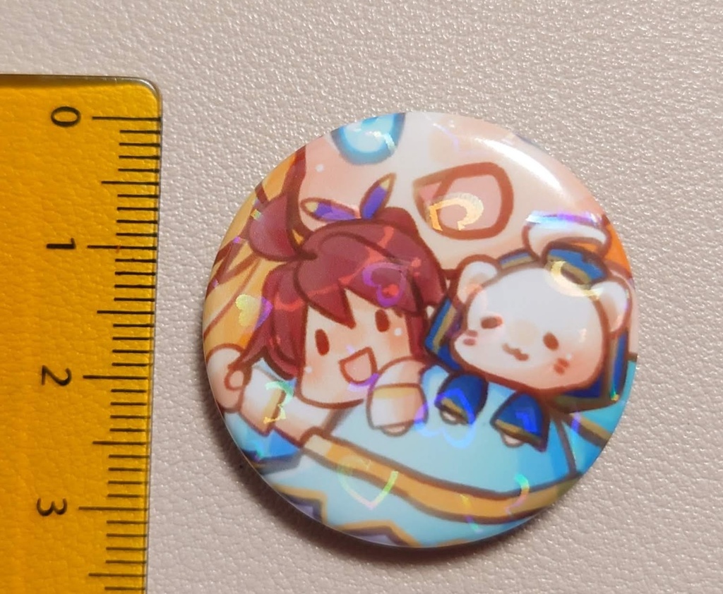 ししょー＆私ちゃん缶バッヂ💕