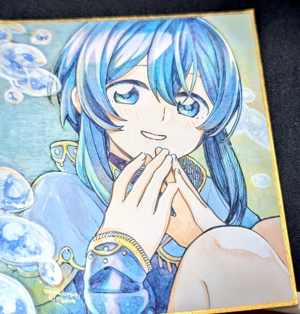 手描き色紙(中)ネオシャン【微睡の王国】
