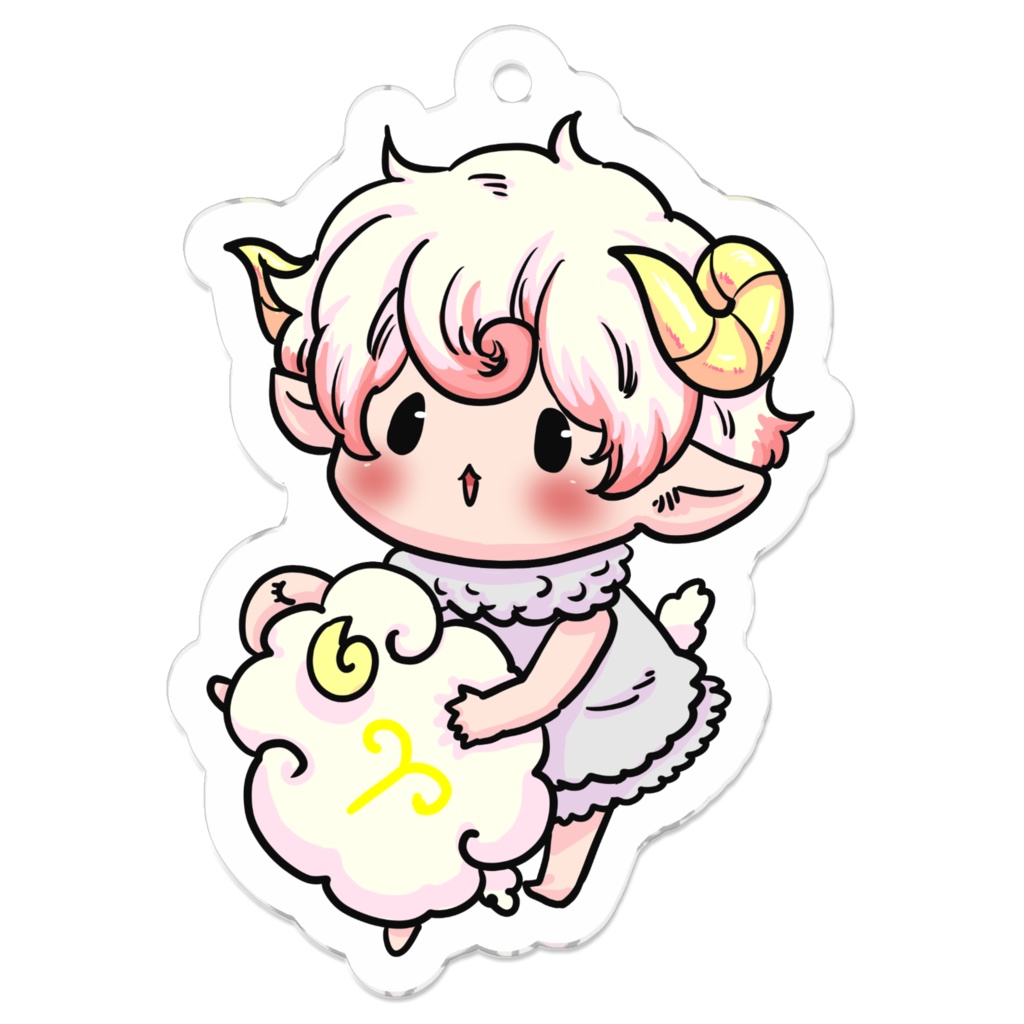 ぷにかわ星座さんアクキー(おひつじ座)