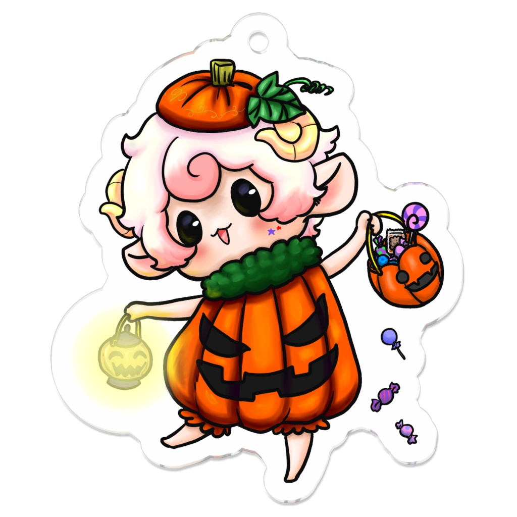 ハロウィンver.ぷにかわ星座さんアクキー(おひつじ座)