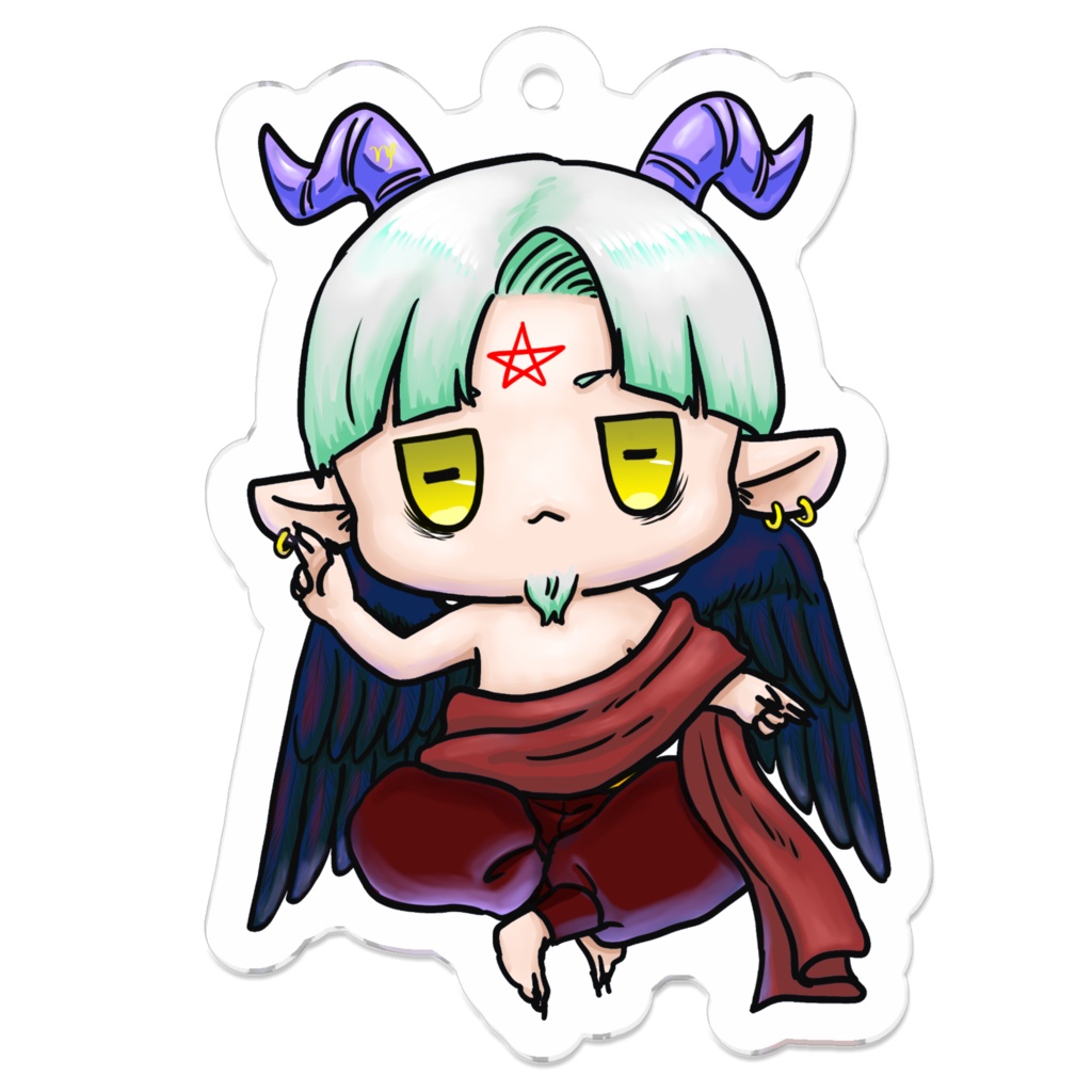 ハロウィンver.ぷにかわ星座さんアクキー(やぎ座)