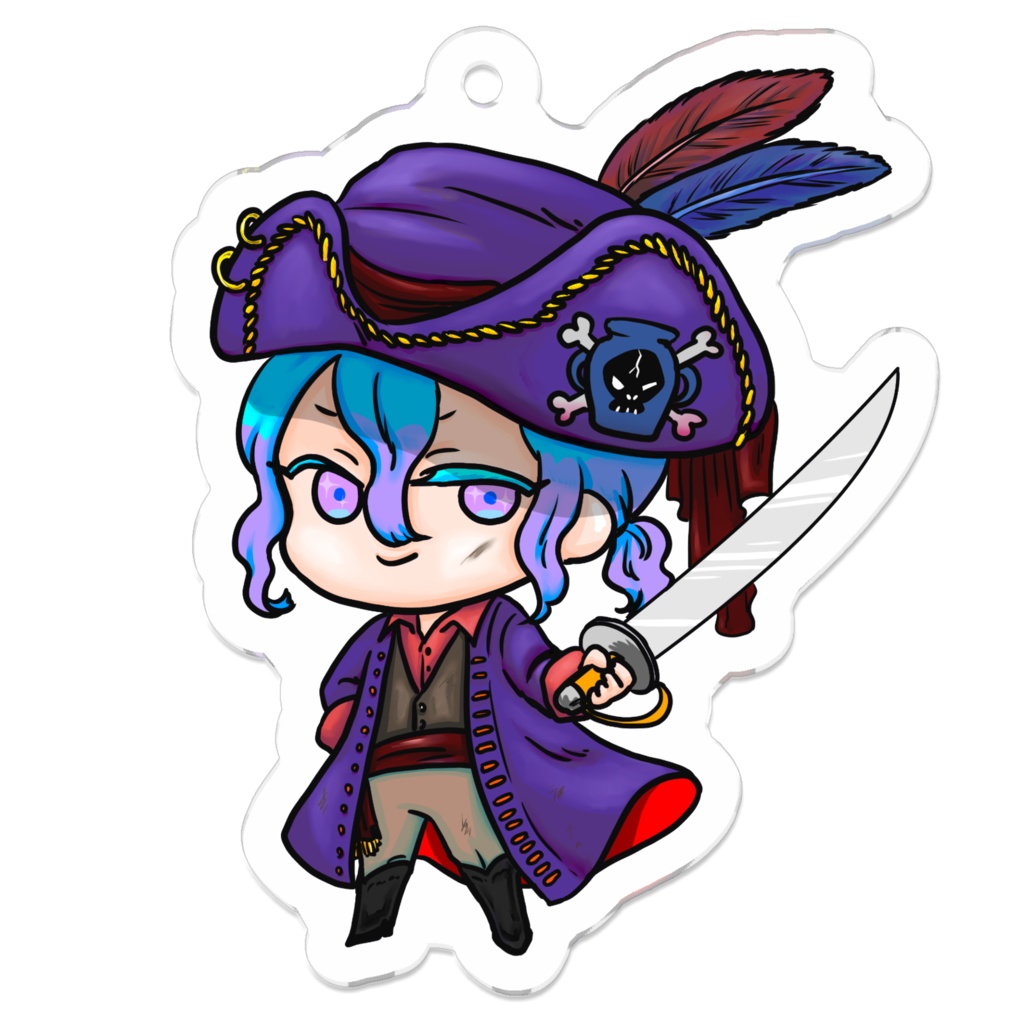 ハロウィンver.ぷにかわ星座さんのアクキー(みずがめ座)