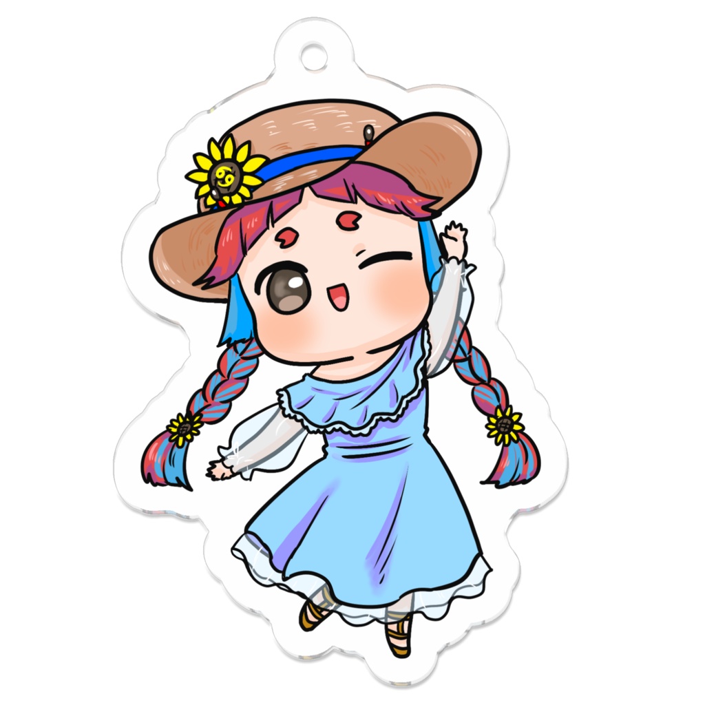 夏のぷにかわ星座さんアクキー(かに座)