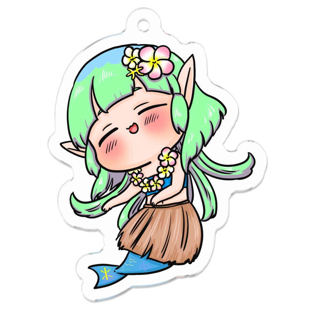 夏のぷにかわ星座さんのアクキー(うお座)