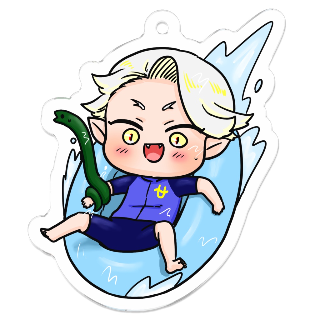 夏のぷにかわ星座さんアクキー(へびつかい座)