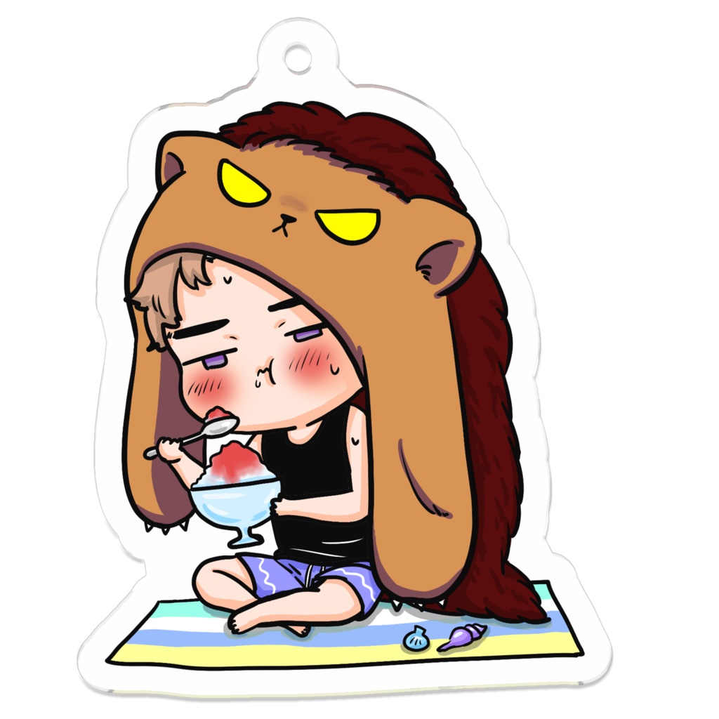 夏のぷにかわ星座さんアクキー(ヘラクレス座)