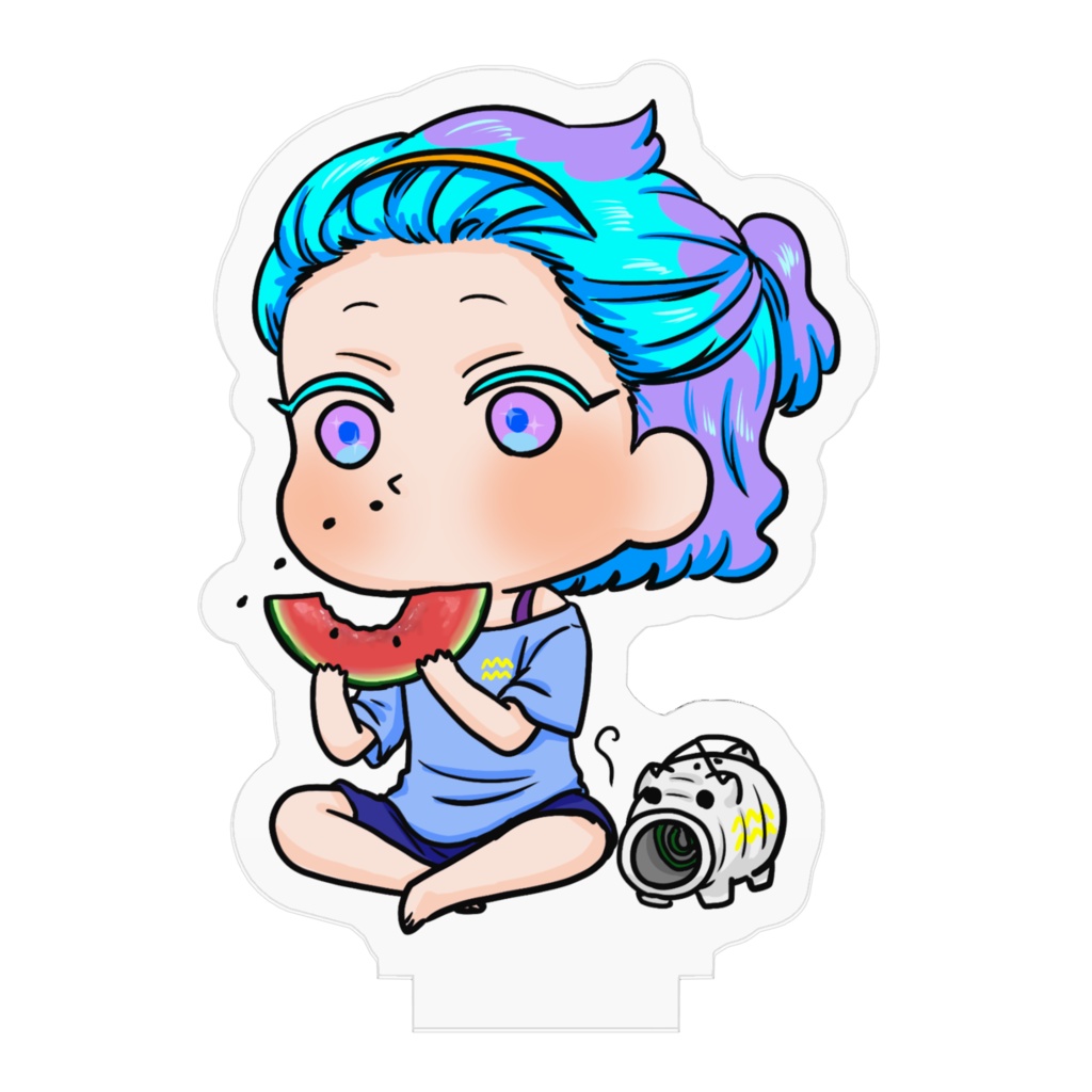 夏のぷにかわ星座さんアクスタ(みずがめ座)