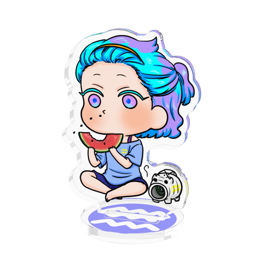 夏のぷにかわ星座さんアクスタ(みずがめ座)