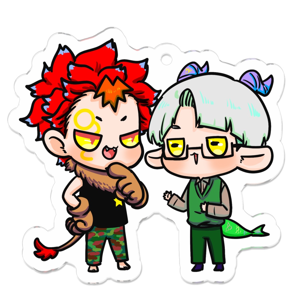 ぷにかわ星座さんコンビアクキー(ししやぎ)