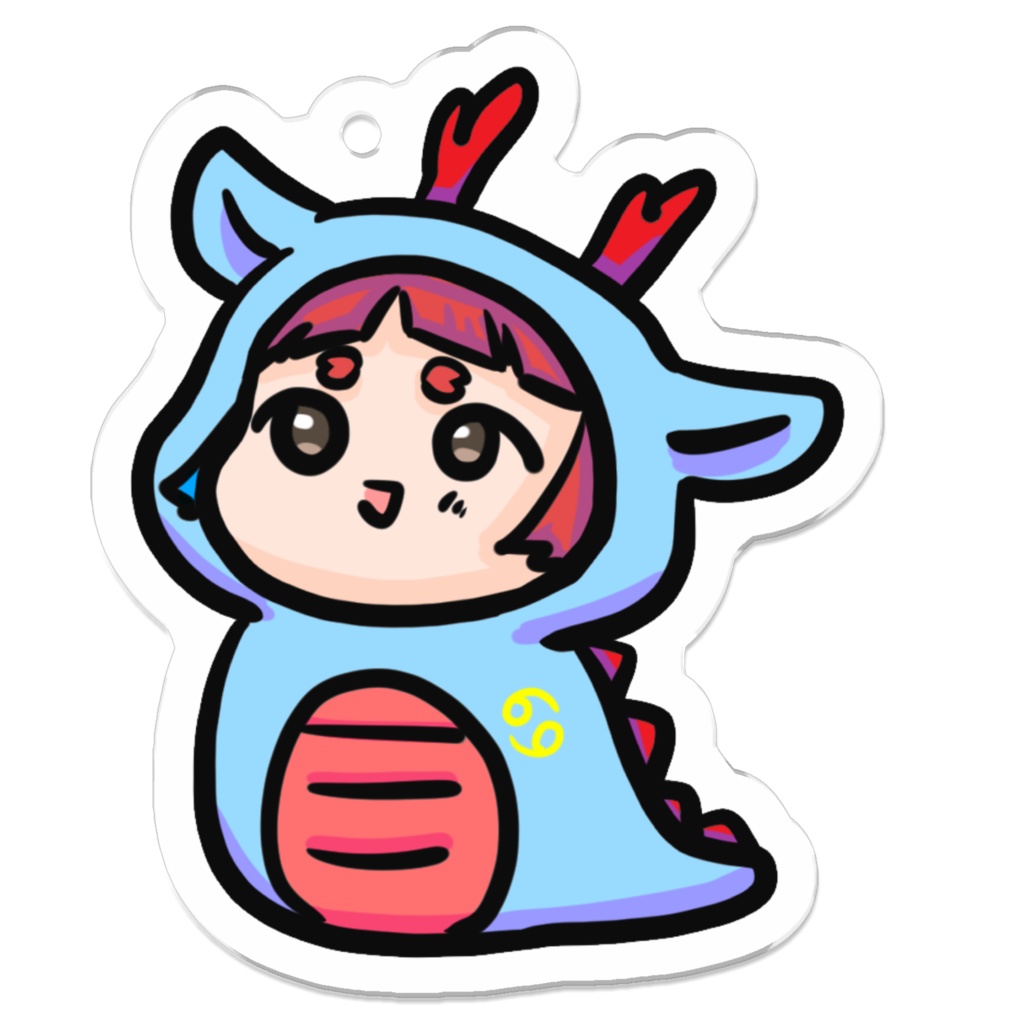 ぷにかわ星座さん辰年アクキー(かに座)