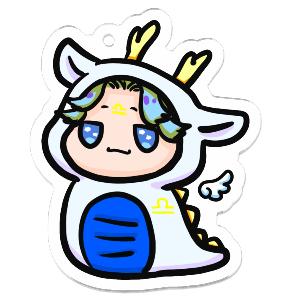 ぷにかわ星座さん辰年アクキー(てんびん座)