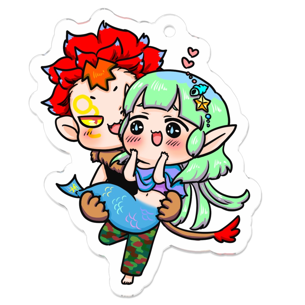 ぷにかわ星座さんコンビアクキー(ししうお)