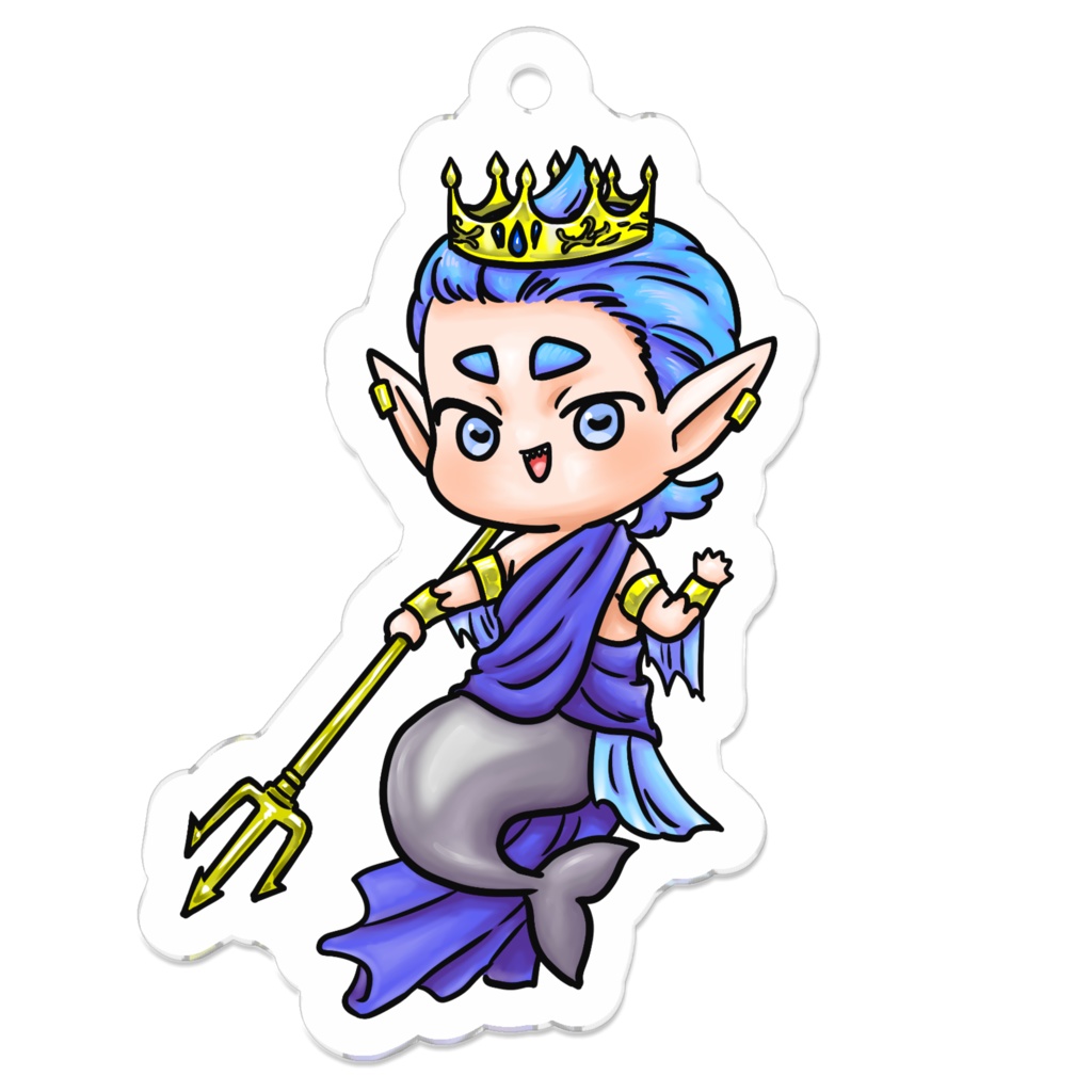 ハロウィンver.ぷにかわ星座さんのアクキー(いるか座)