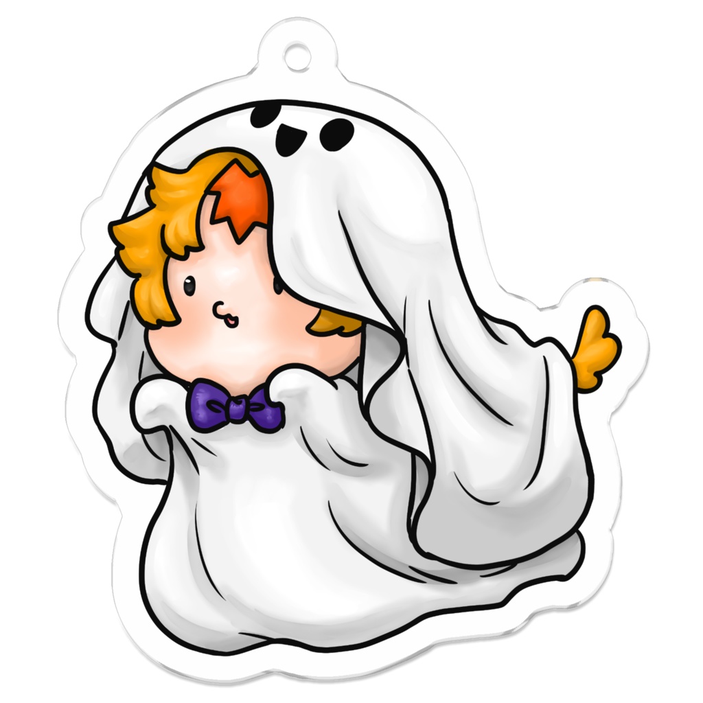 ハロウィンver.ぷにかわ星座さんのアクキー(こじし座)