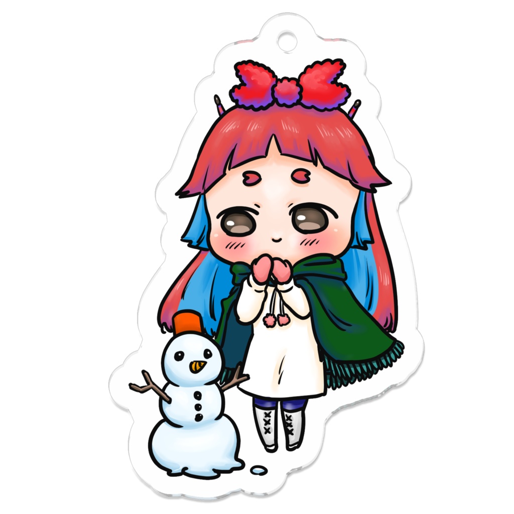 冬ver.ぷにかわ星座さんのアクキー(かに座)