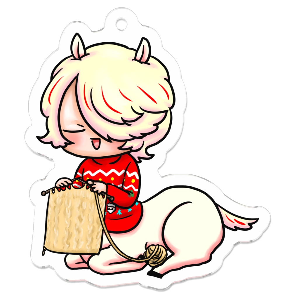 冬ver.ぷにかわ星座さんのアクキー(いて座)