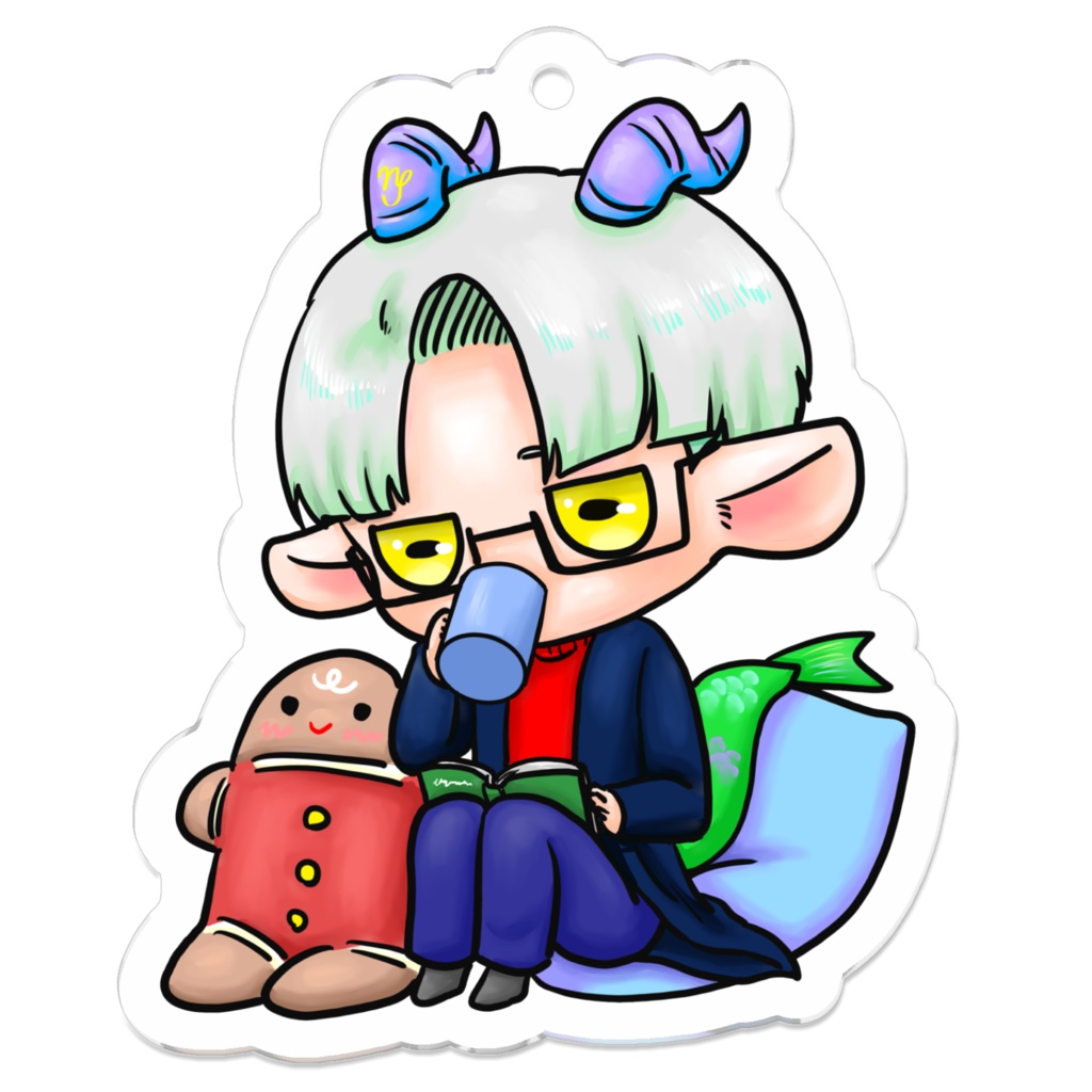 冬ver.ぷにかわ星座さんのアクキー(やぎ座)