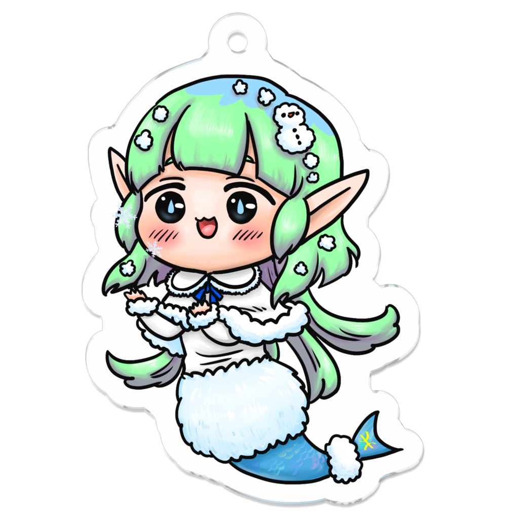 冬ver.ぷにかわ星座さんのアクキー(うお座)