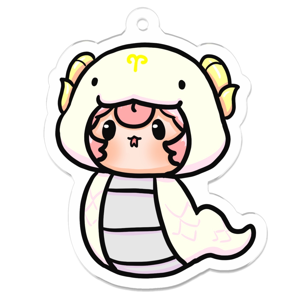 巳年星座さんアクキー(おひつじ座)
