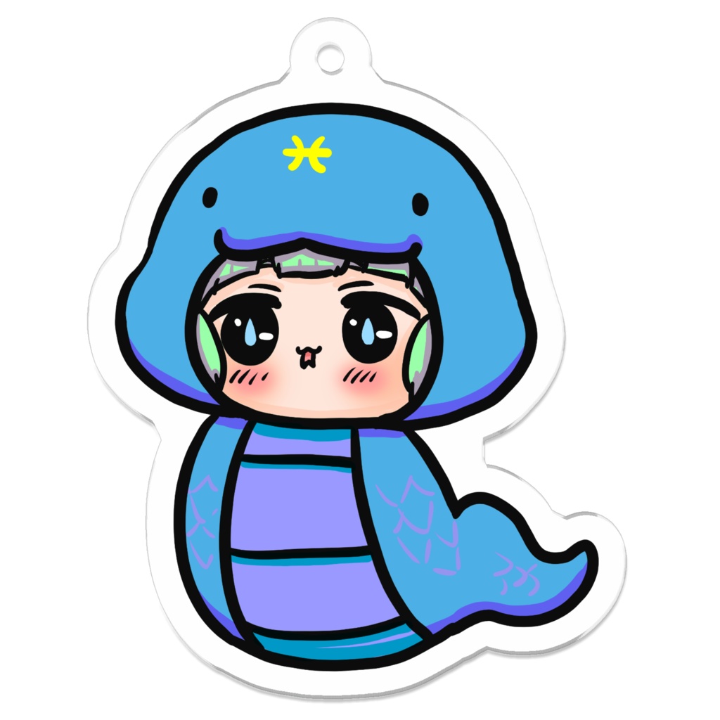 巳年星座さんアクキー(うお座)