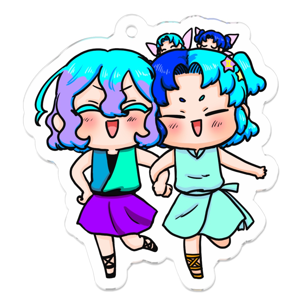 ぷにかわ星座さんコンビアクキー(ふたみず)