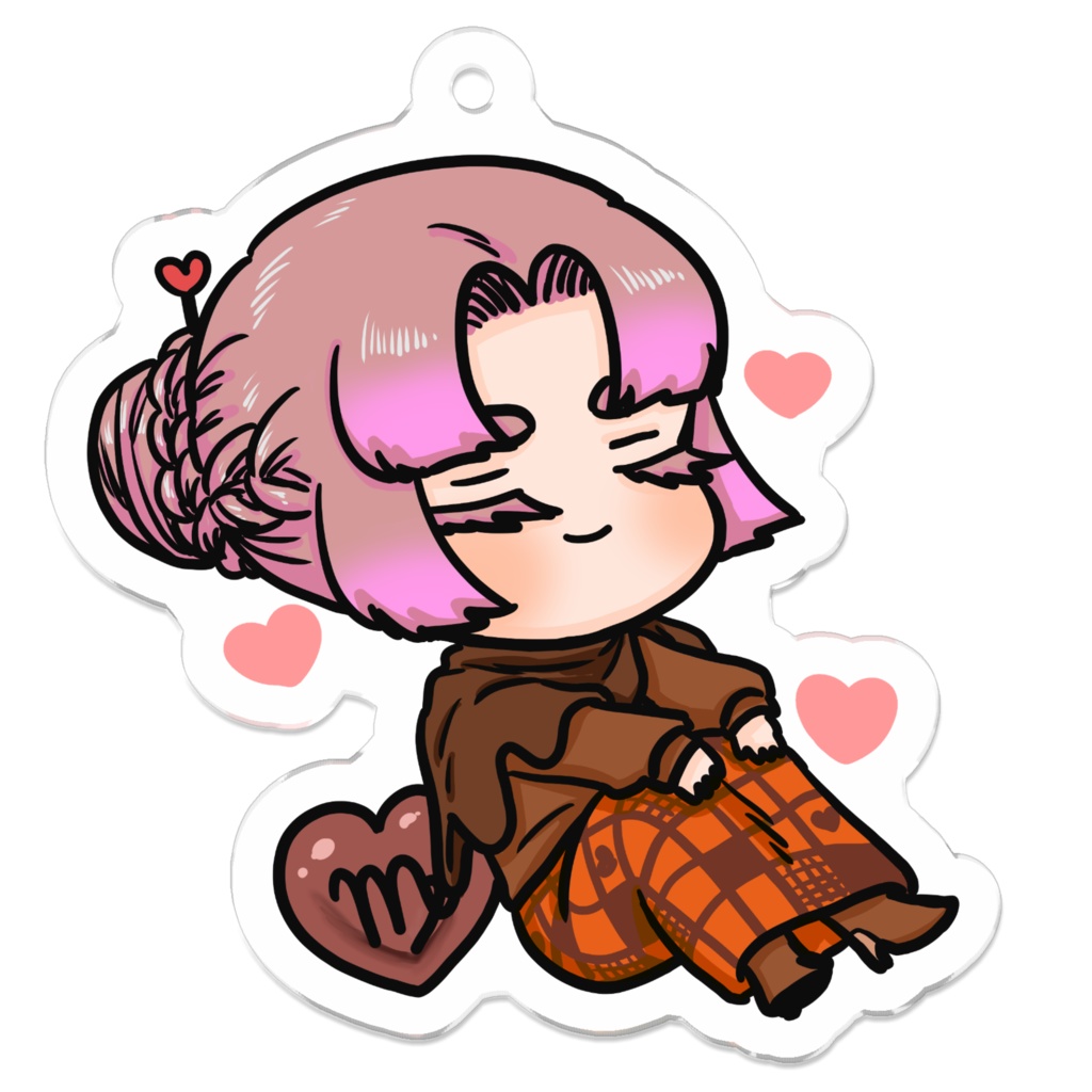 バレンタインの星座さんアクキー(おとめ座)