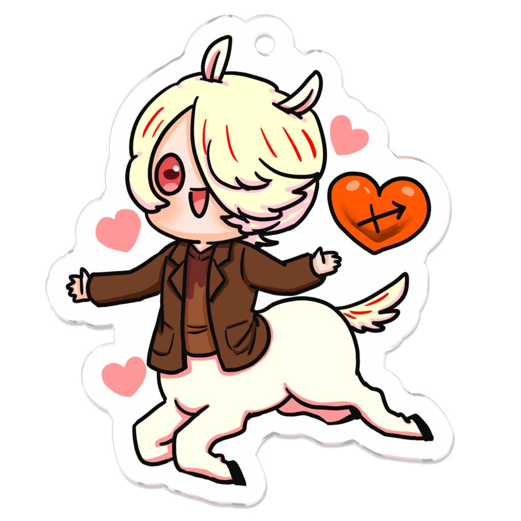 バレンタインの星座さんアクキー(いて座)