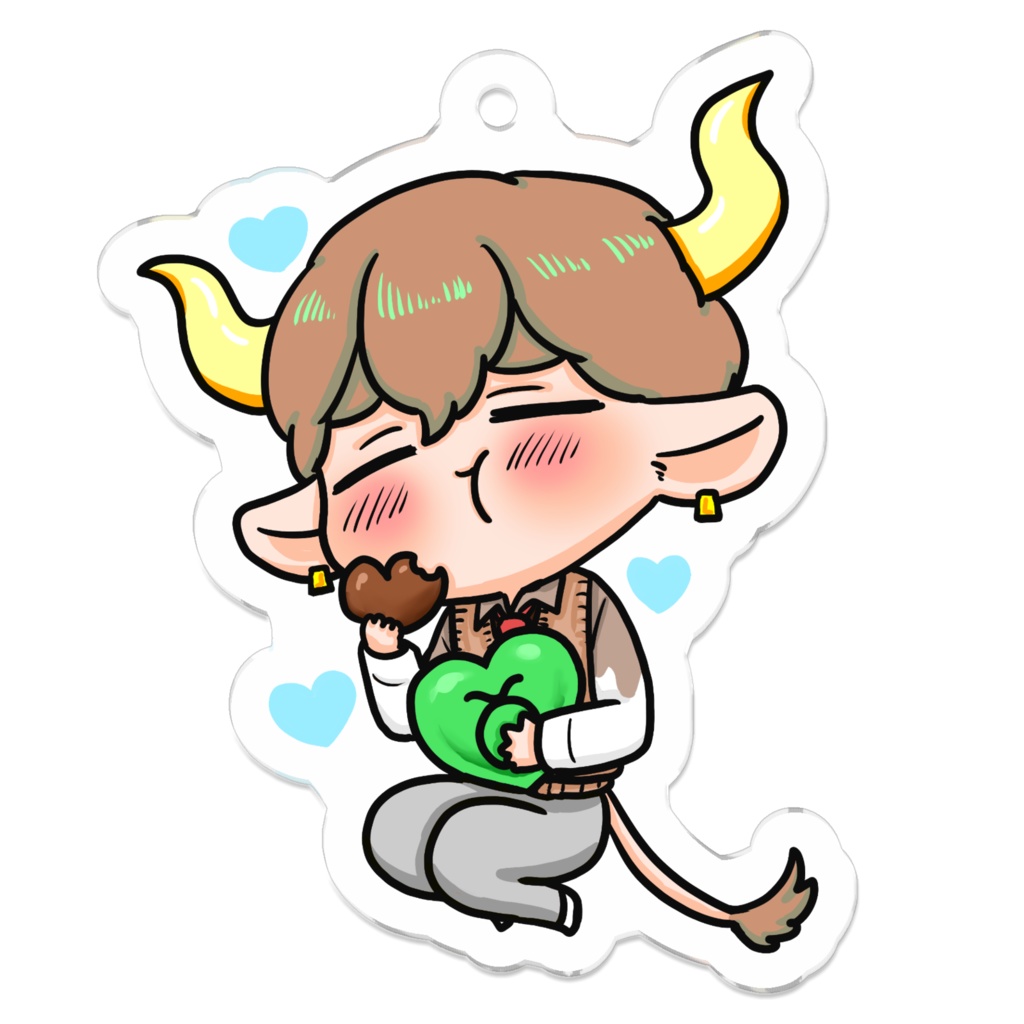 ホワイトデーの星座さんアクキー(おうし座)