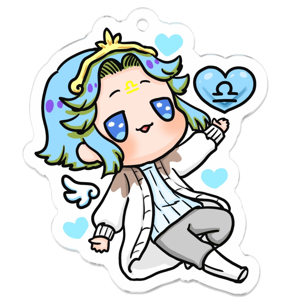 ホワイトデーの星座さんアクキー(てんびん座)