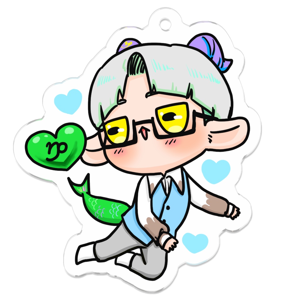 ホワイトデーの星座さんアクキー(やぎ座)