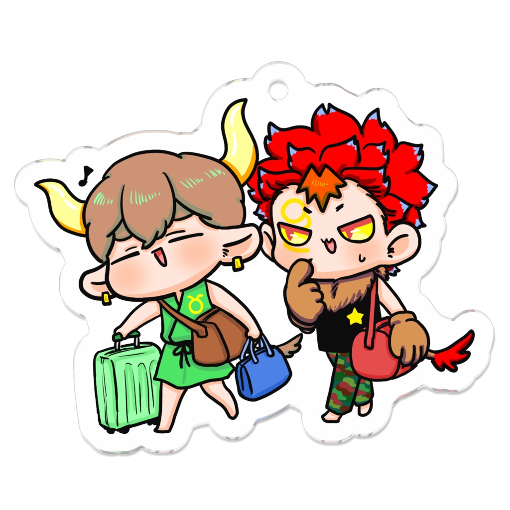 ぷにかわ星座コンビアクキー(おうしし)