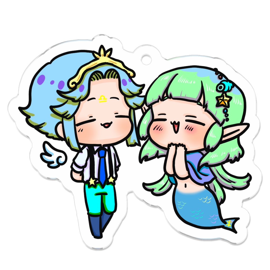 ぷにかわ星座コンビアクキー(てんうお)