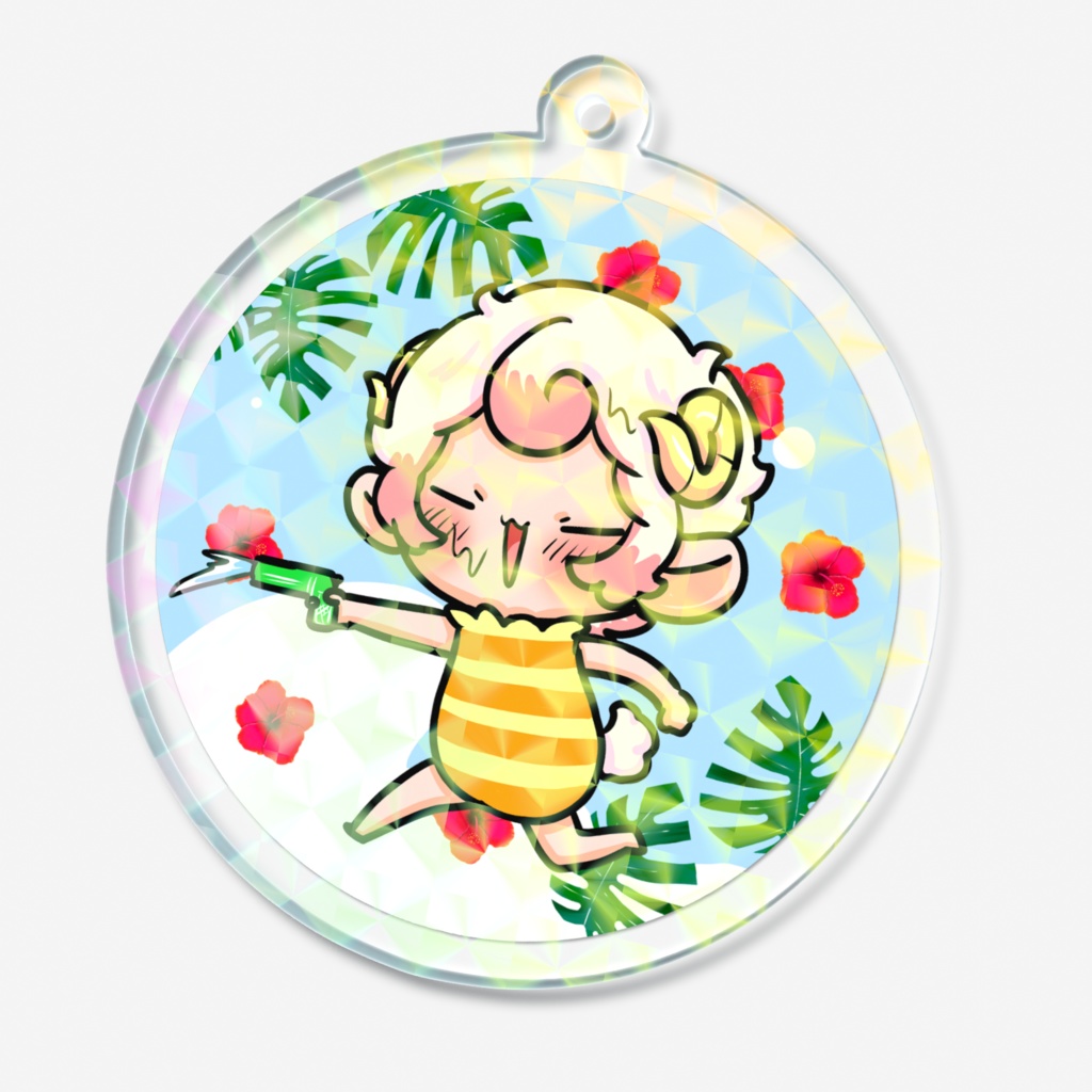 キラキラ水着キーホルダー(おひつじ座)