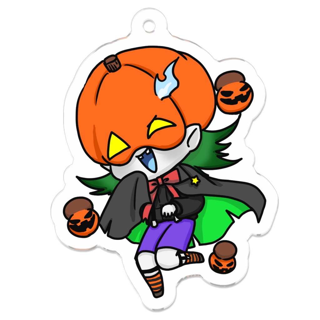 ぷにかわ星座さんアクキー(ジャック・オー・ランタン)