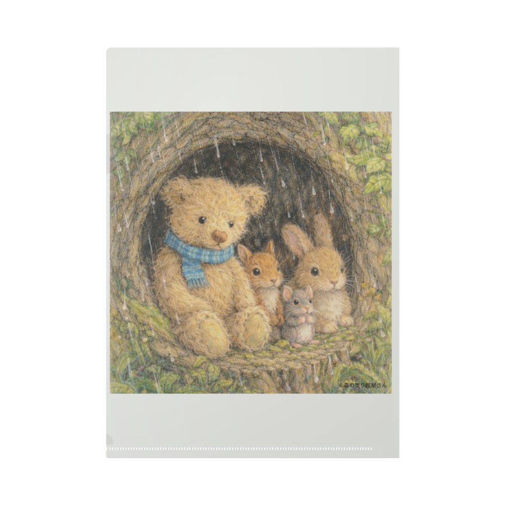 A4クリアファイル1枚(表面:「ピクニック」裏面:「雨宿り」)