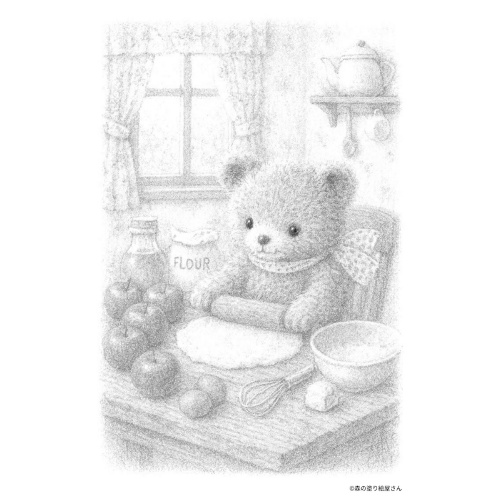 【無料塗り絵図案】お菓子作り