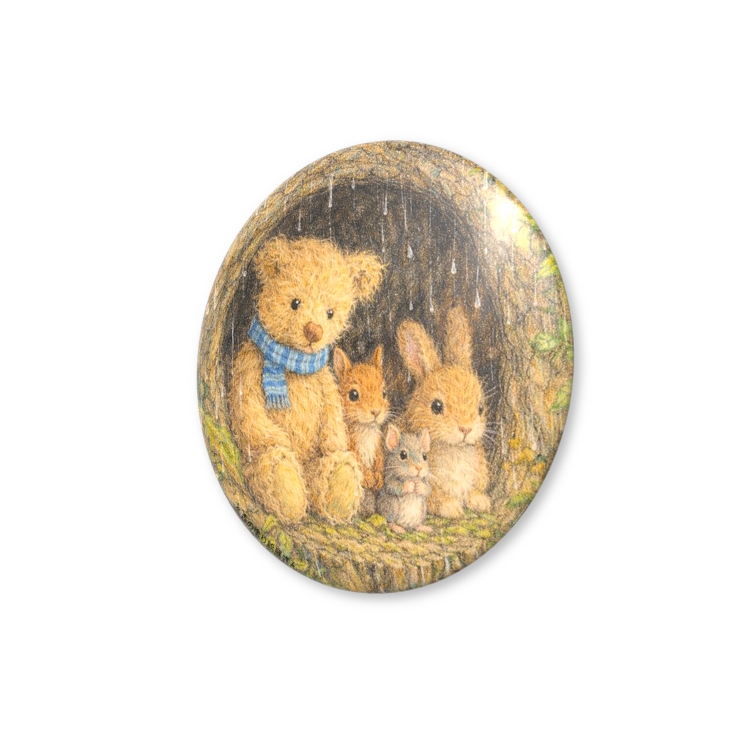 缶バッジ - 44mm「雨宿り」