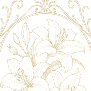 【塗り絵図案】カサブランカ