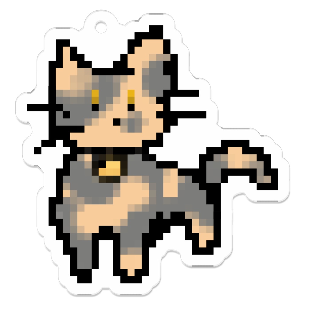 サビ猫(ドット絵風)アクキー