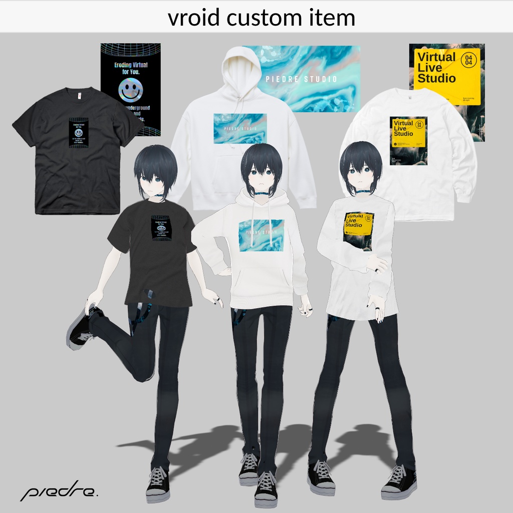 【vroid】piedre design tops【配布期間終了】