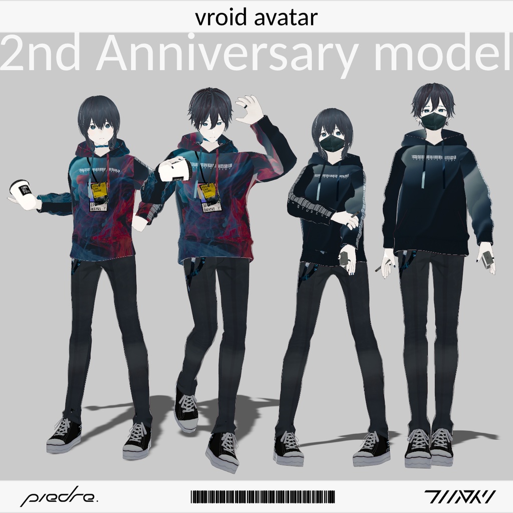 【vroid】piedre 2nd Anniversary Avatar