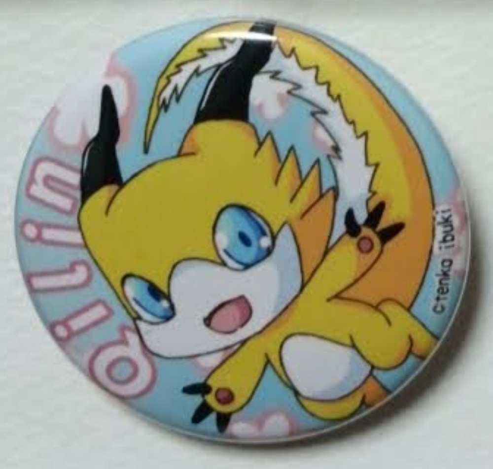 缶バッチ・チーリン水色