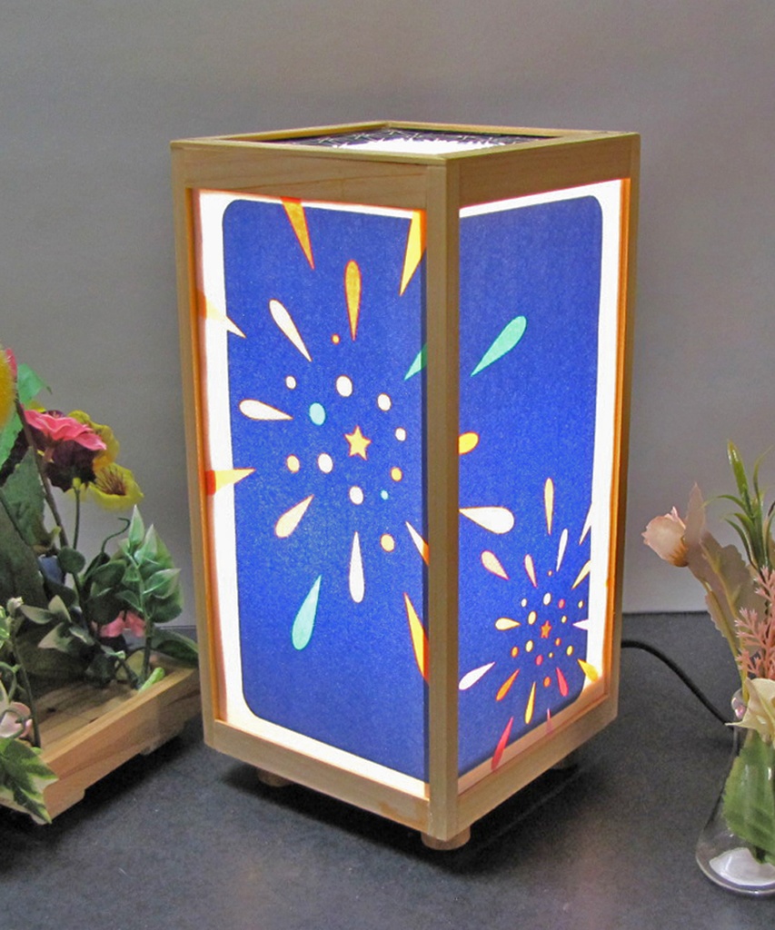 夢明り 天衣無縫/夜宴慕情 LED・桧枠造り・厚上質紙張貼・軽量/02-52