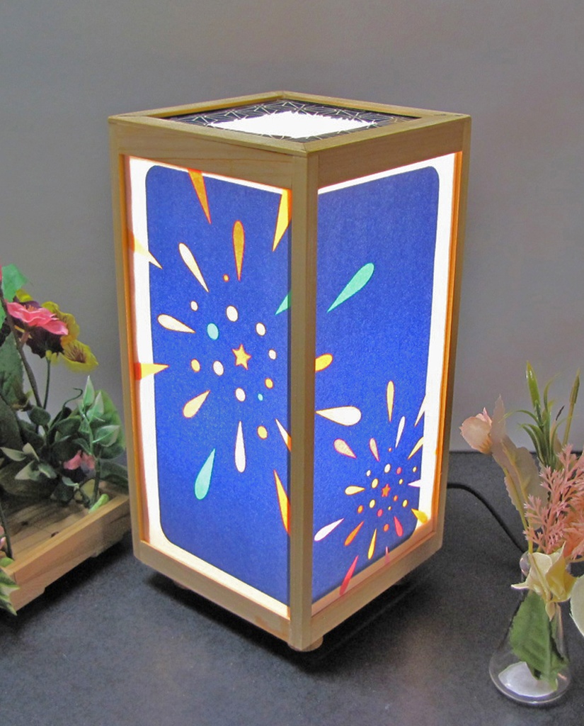 夢明り 天衣無縫/夜宴慕情 LED・桧枠造り・厚上質紙張貼・軽量/02-52